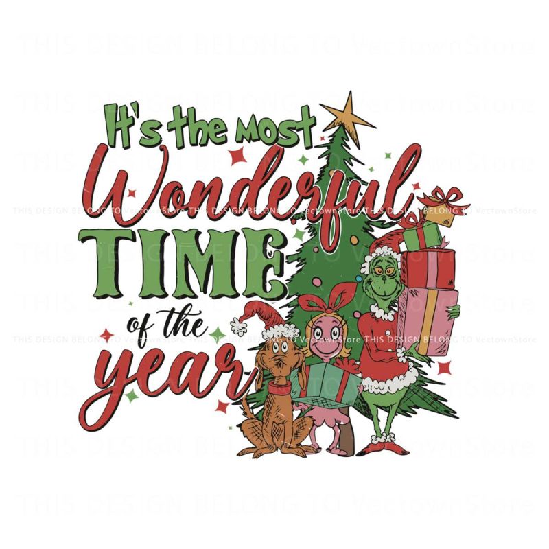 retro-grichmas-its-the-most-wonderful-time-of-the-year-svg