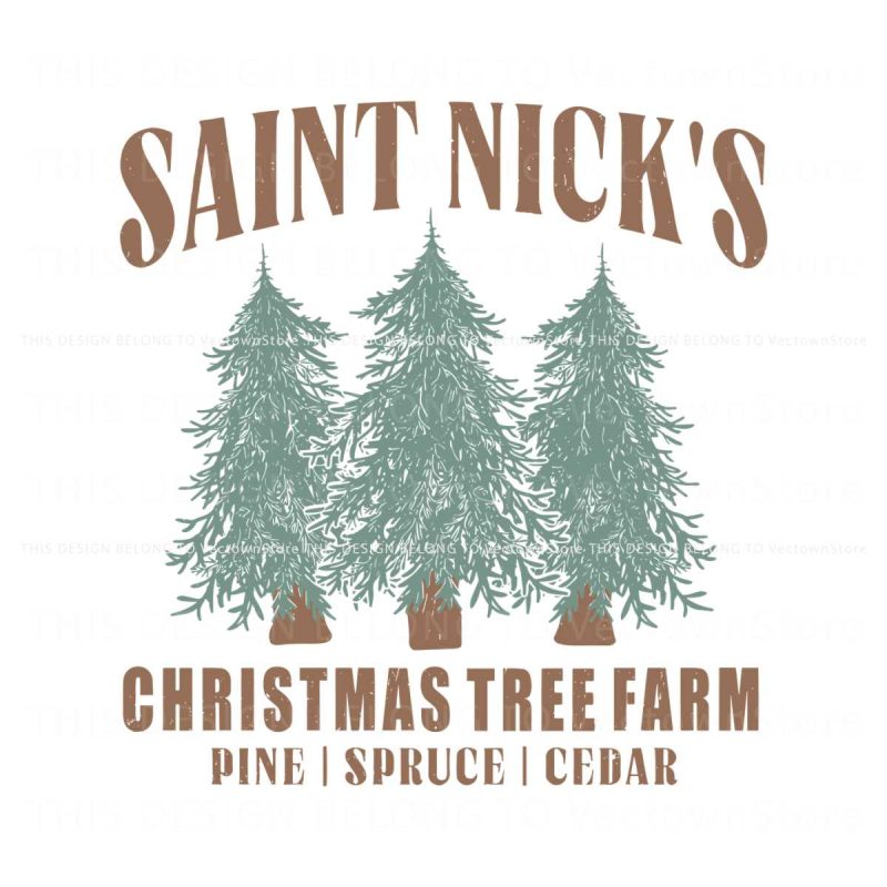 retro-saint-nicks-christmas-tree-farm-svg-file-for-cricut