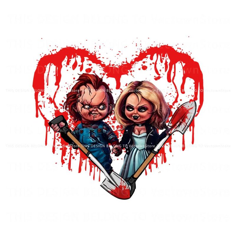 chucky-and-tiffany-true-love-halloween-couple-png-download