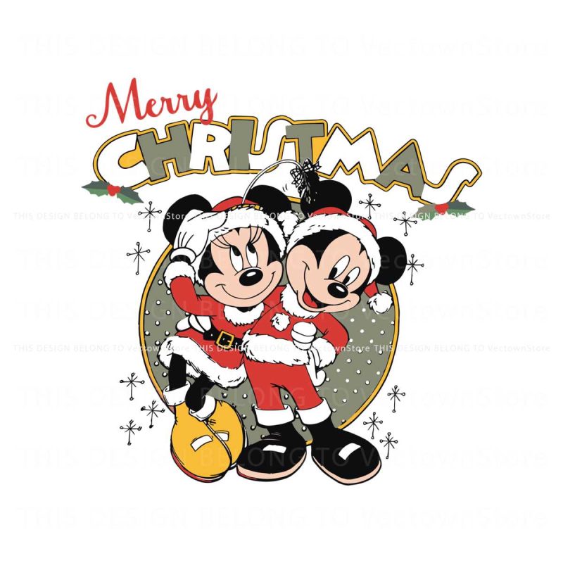 disneyland-merry-christmas-mickey-and-minnie-svg-file