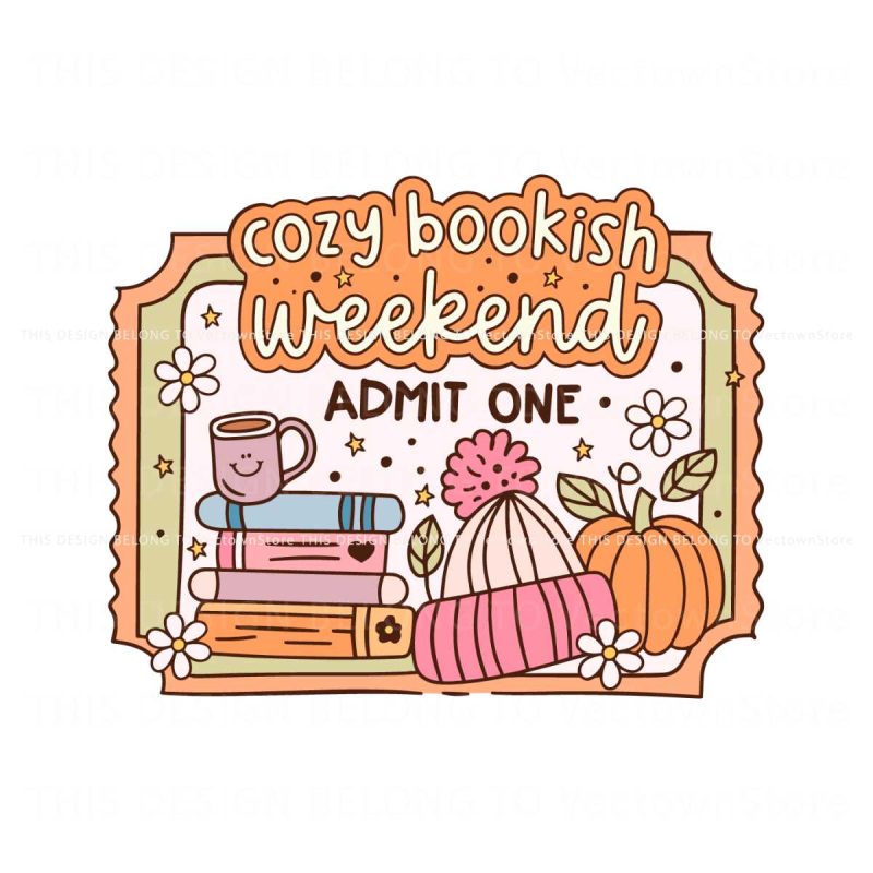 retro-groovy-cozy-bookish-weekend-ticket-svg-cricut-file