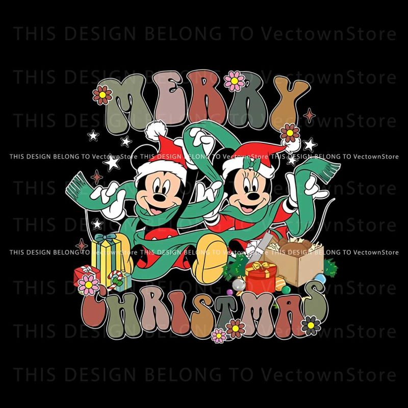 vintage-floral-mickey-and-minnie-merry-christmas-svg-file