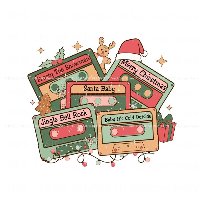 retro-vintage-merry-christmas-music-cassette-svg-download