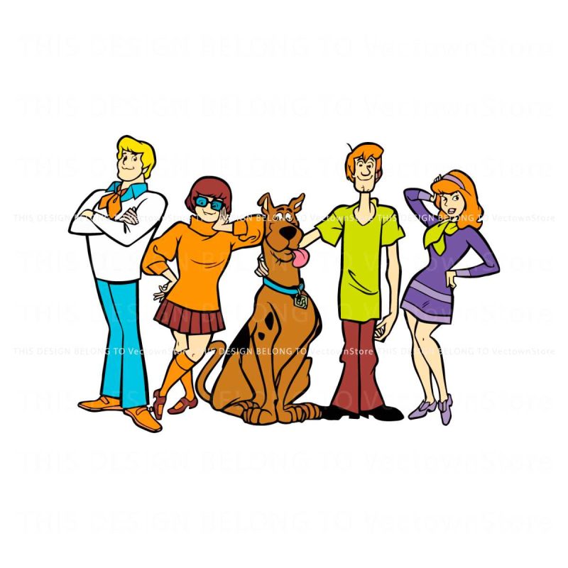 vintage-scooby-doo-characters-svg-graphic-design-file