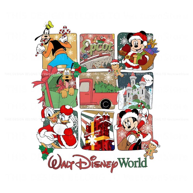 vintage-walt-disney-world-christmas-mickey-and-friend-png