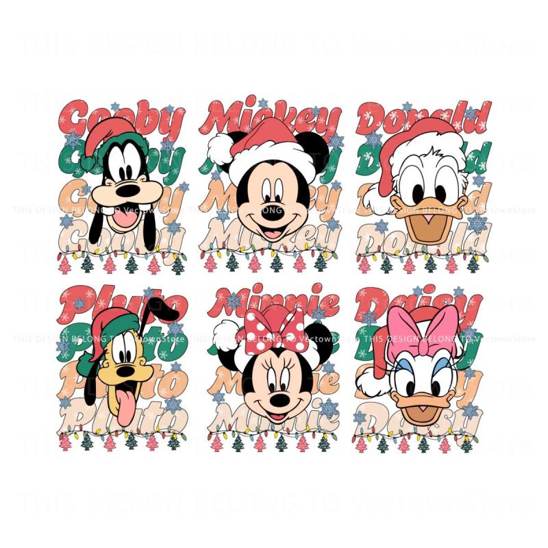 vintage-mickey-and-friends-funny-christmas-family-svg-bundle
