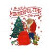vintage-disney-beauty-and-the-beast-christmas-png-download