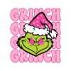 grinch-face-preppy-retro-pink-christmas-svg-digital-file