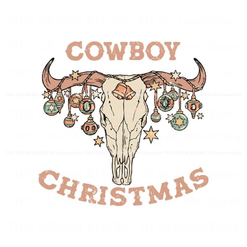 vintage-cowboy-christmas-highland-cow-svg-download
