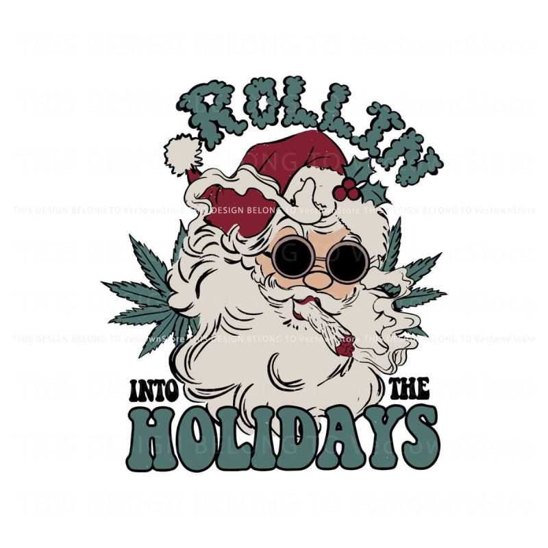 rollin-into-the-holidays-smoker-santa-svg-file-for-cricut