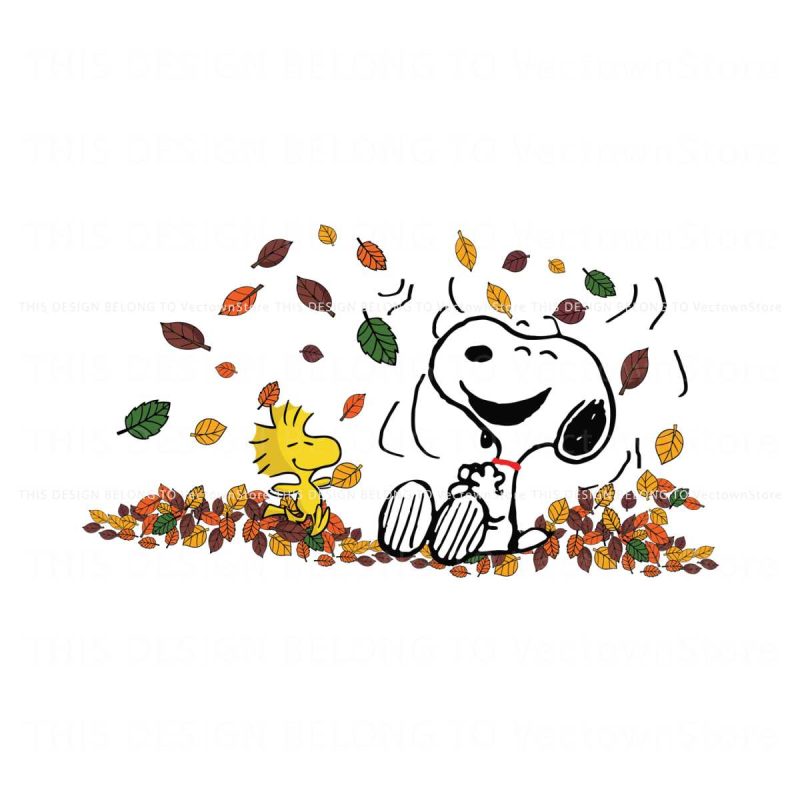 fall-snoopy-with-woodstock-autumn-leaves-svg-file-for-cricut