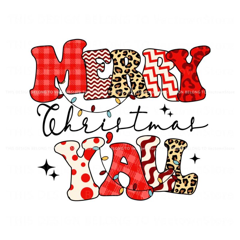 retro-merry-christmas-yall-svg-graphic-design-file