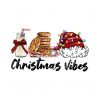 retro-christmas-vibes-santa-hat-and-biscuit-png-download