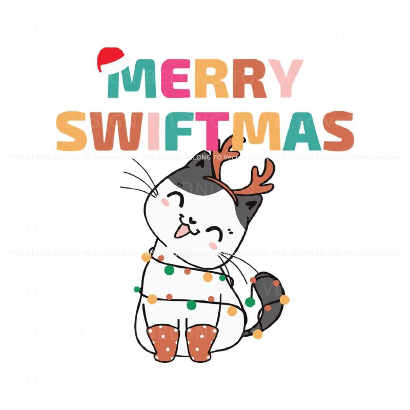 merry-swiftmas-christmas-cat-svg-cutting-digital-file