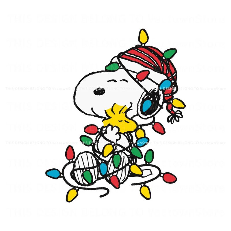 snoopy-and-woodstock-christmas-lights-svg-download