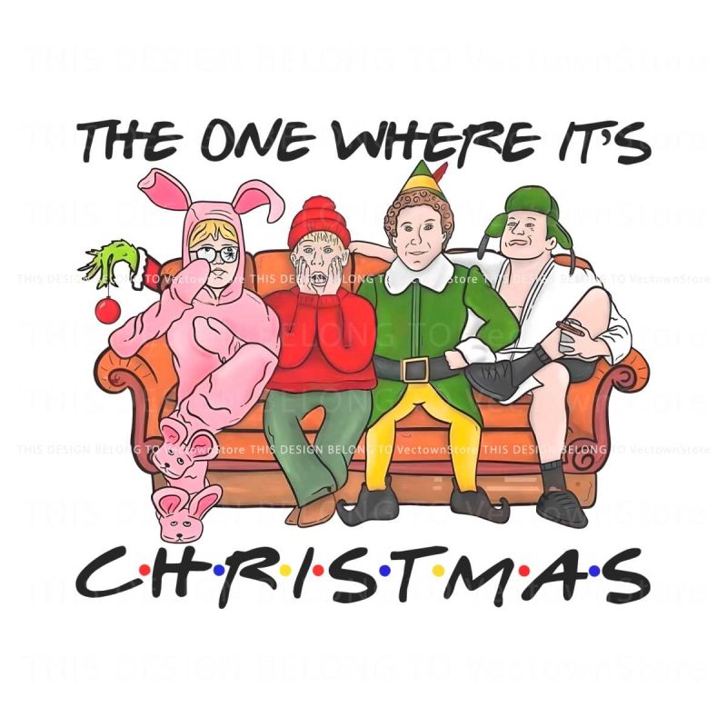 the-one-where-its-christmas-friends-png-download