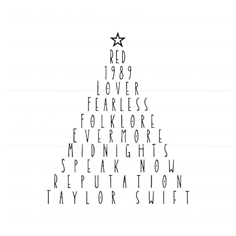 christmas-tree-taylor-albums-swiftmas-svg-cricut-files