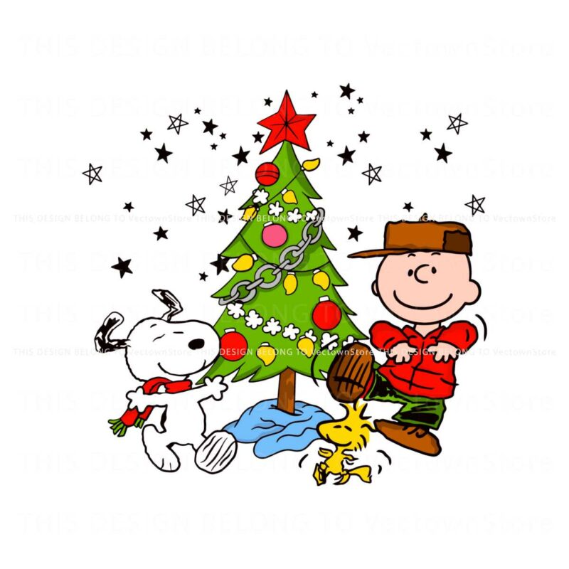 charlie-brown-and-the-snoopy-christmas-tree-svg-file