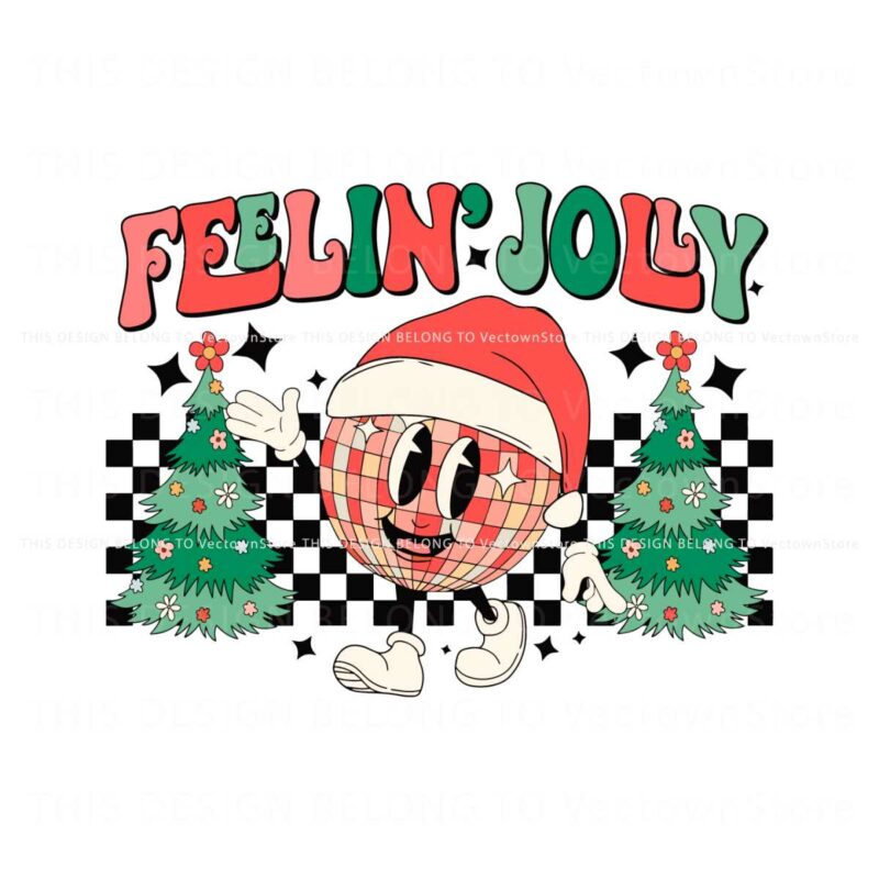 retro-feelin-joly-disco-ball-christmas-tree-svg-cricut-files
