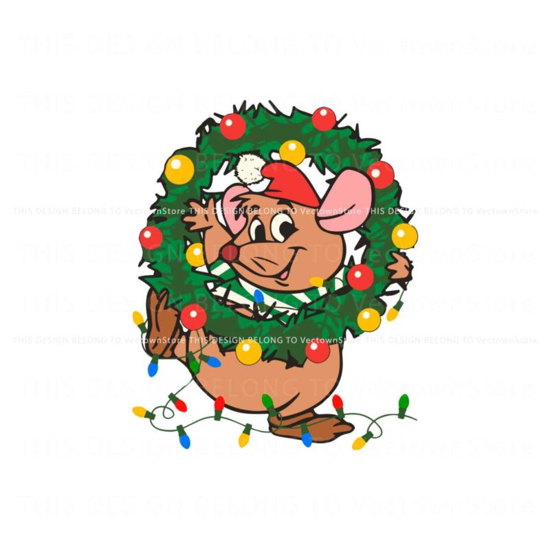 disney-cinderella-gus-gus-christmas-wreath-svg-cricut-files