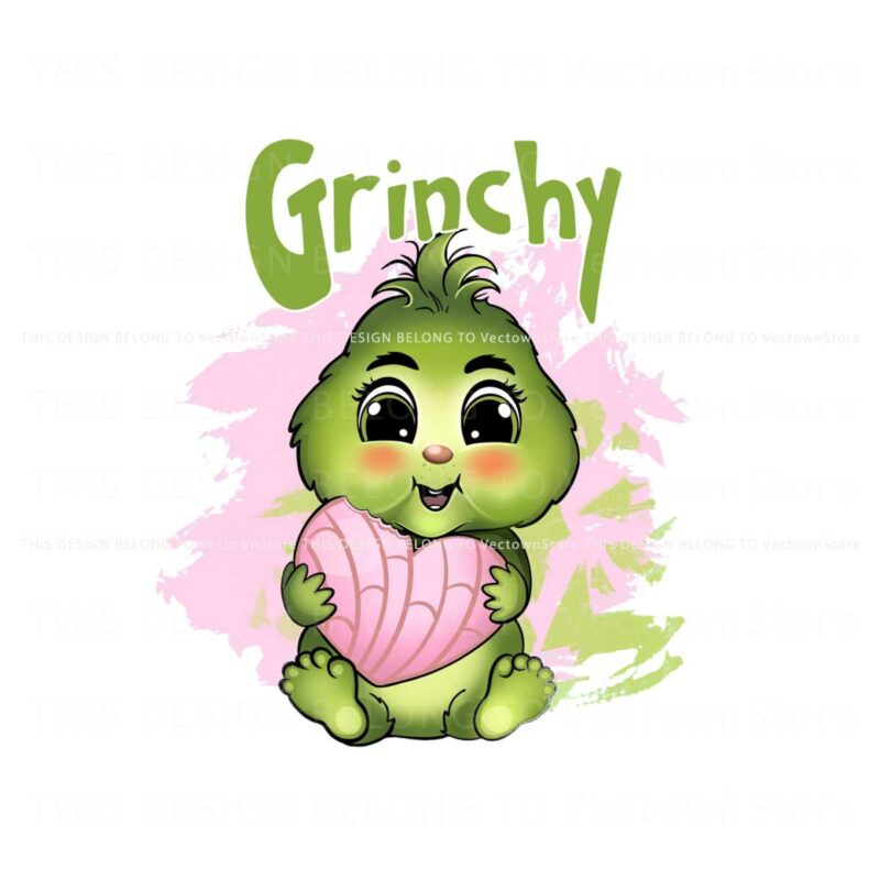 cute-grinchy-pan-dulce-mexican-christmas-png-download