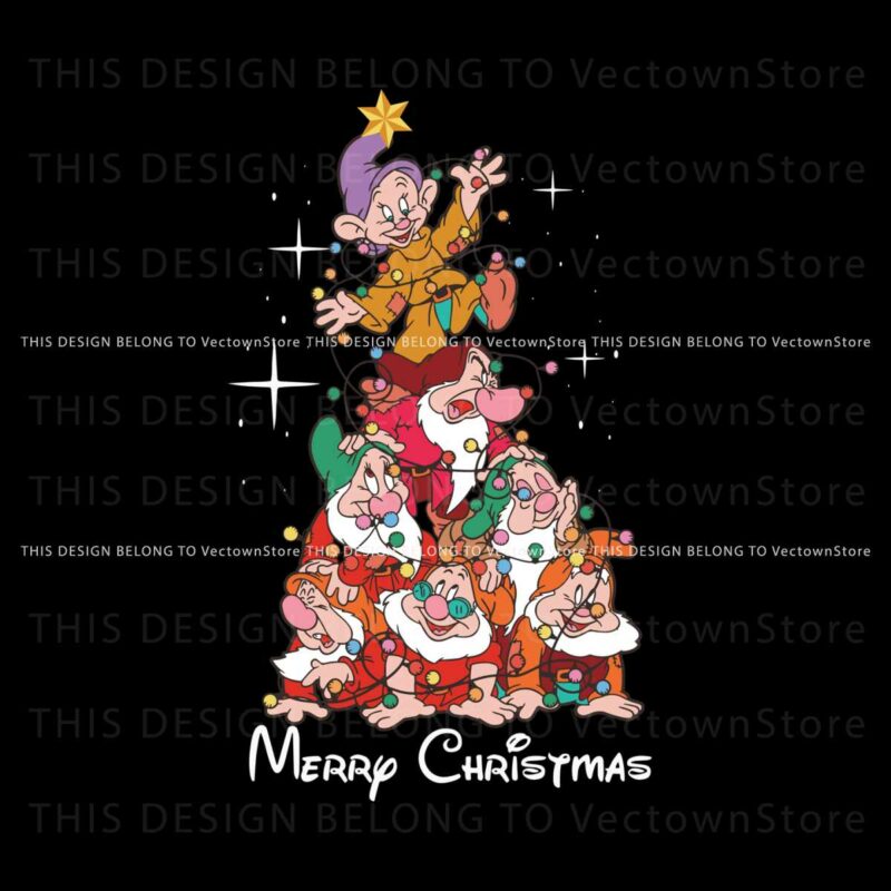 retro-seven-dwarfs-christmas-lights-svg