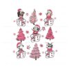 bluey-family-pink-christmas-tree-png-sublimation-design