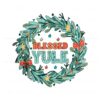 vintage-blessed-yule-christmas-wreath-svg-cricut-file