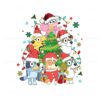 bluey-characters-merry-christmas-png-sublimation-file