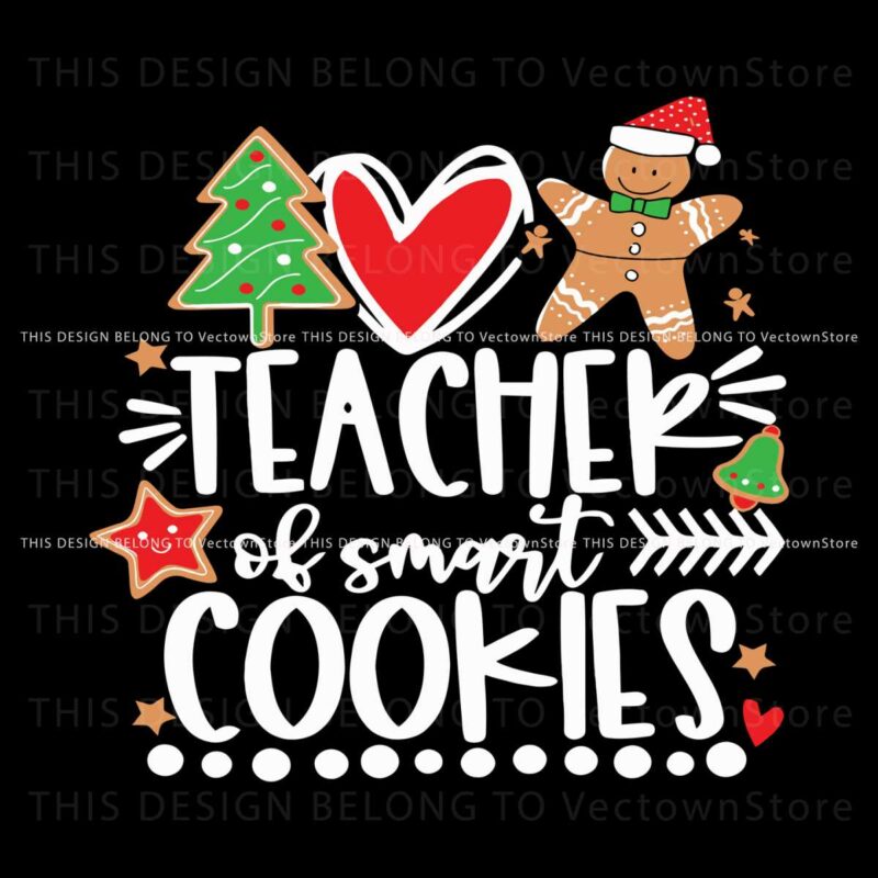teacher-of-smart-cookies-christmas-tree-svg-digital-files