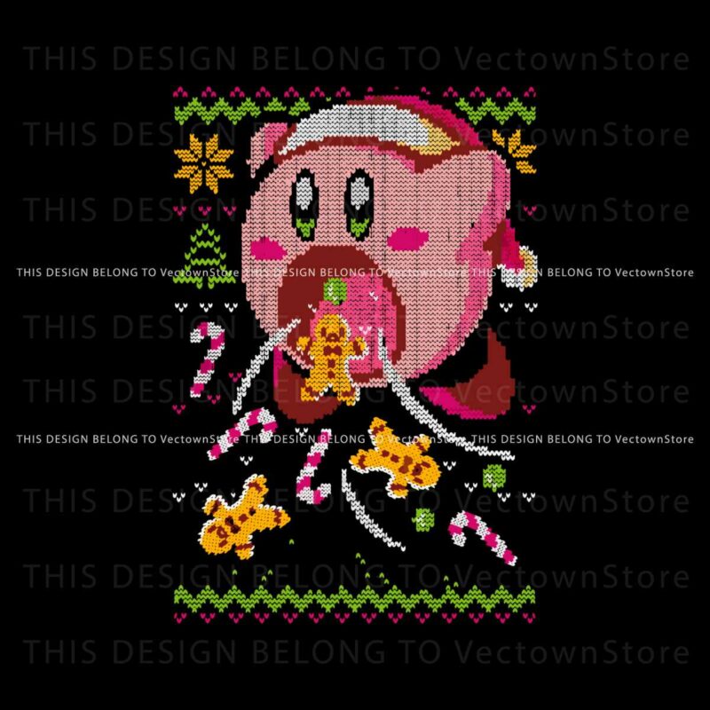 cute-pink-kirby-and-cookie-png-sublimation-download