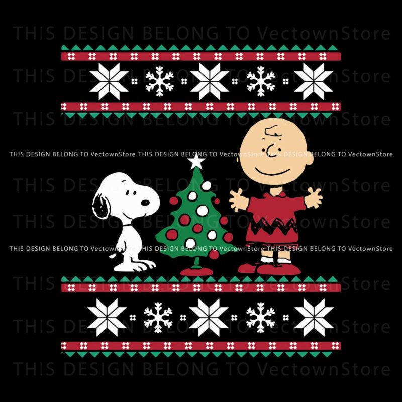 peanuts-snoopy-and-charlie-christmas-tree-svg-cricut-files