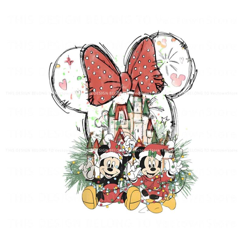 disney-castle-christmas-mickey-and-minnie-png-download