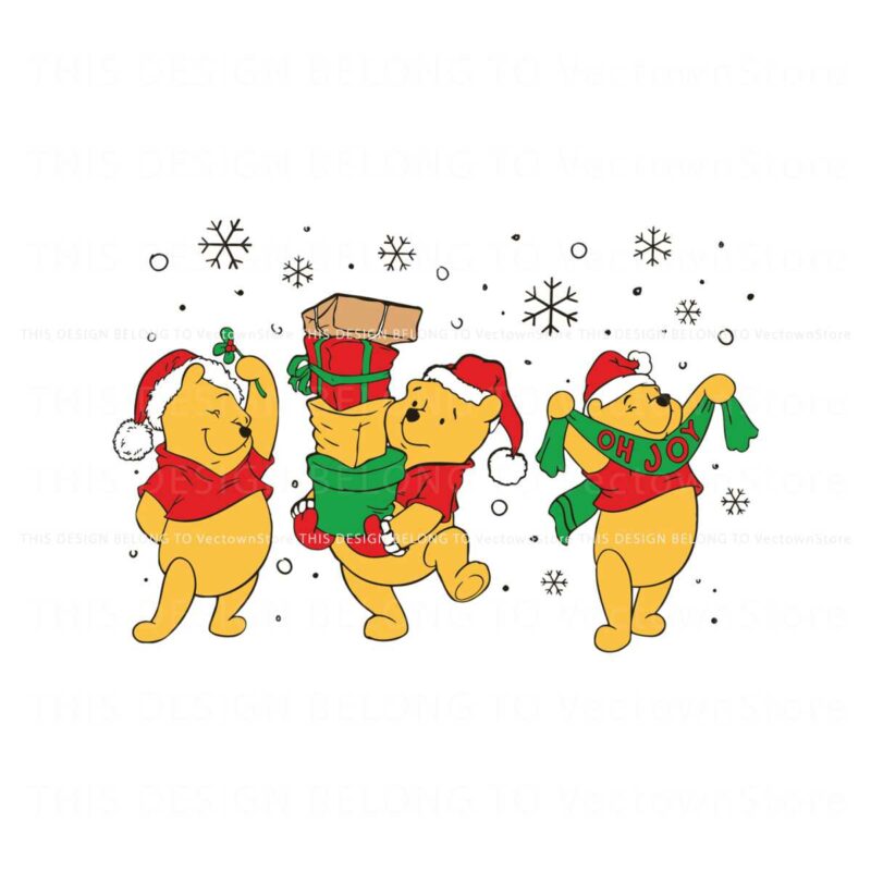 winnie-the-pooh-christmas-hat-oh-joy-svg-cricut-files