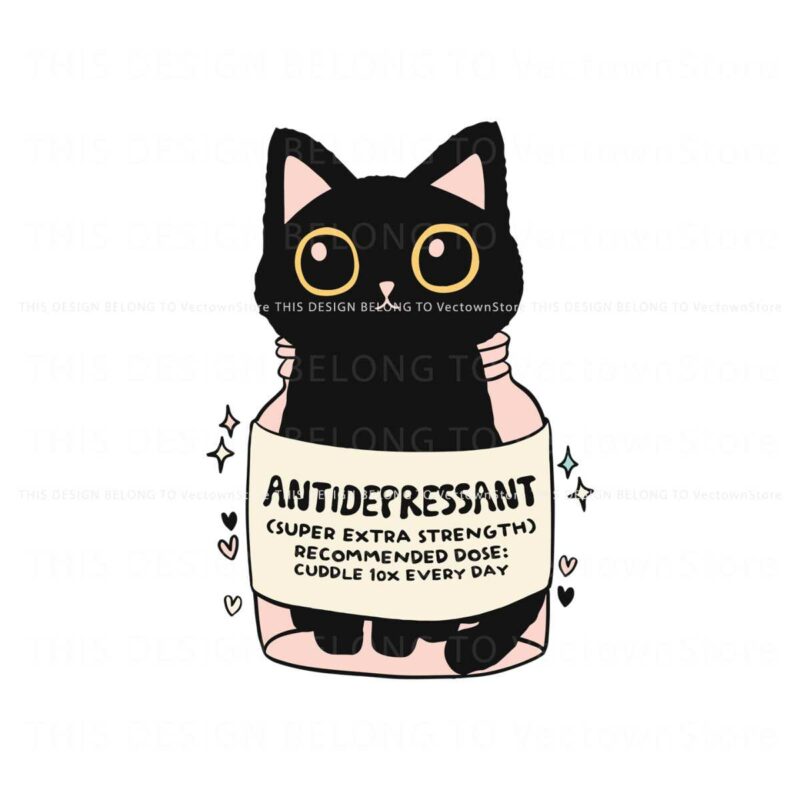 funny-antidepressant-black-cat-svg