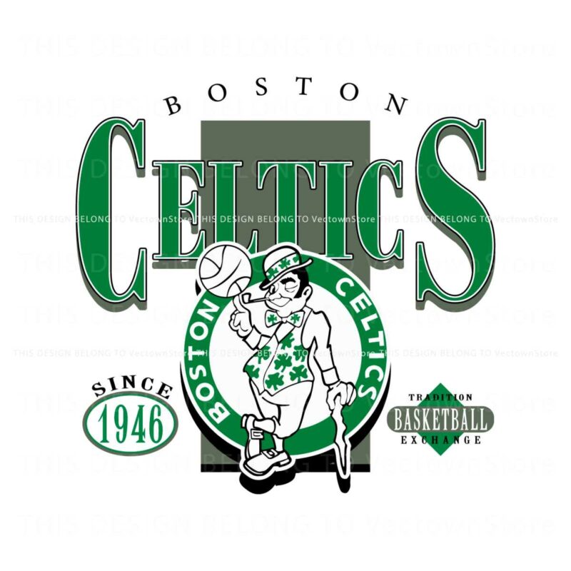 retro-boston-celtics-basketball-svg