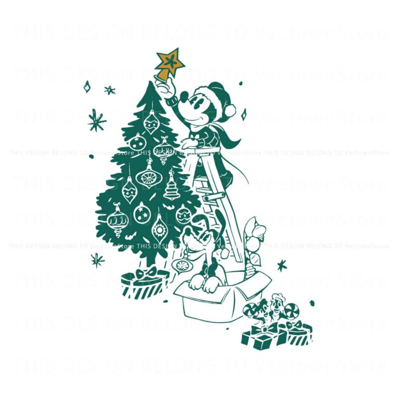 mickey-and-friends-christmas-tree-svg