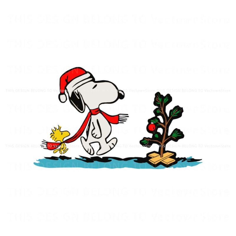 snoopy-and-woodstock-xmas-svg