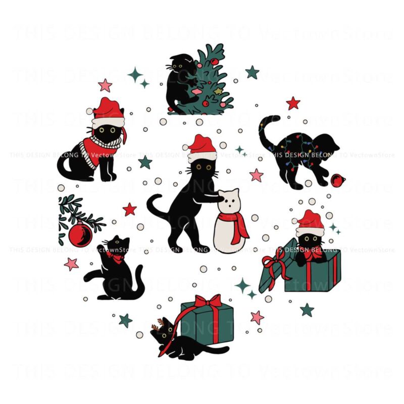 vintage-christmas-black-cat-svg