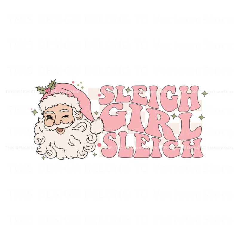 pink-santa-sleigh-girl-sleigh-svg