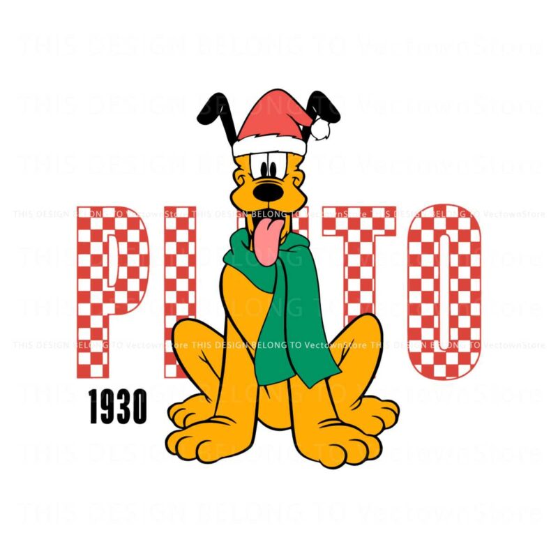 cute-pluto-christmas-1930-svg