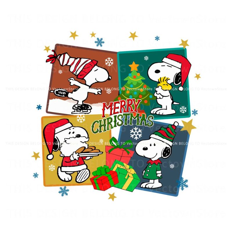 vintage-peanuts-merry-christmas-svg-digital-cricut-file