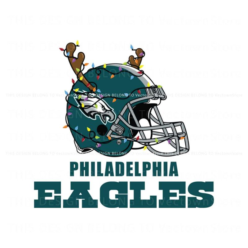 philadelphia-eagles-helmet-deer-antlers-svg-digital-download