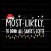 most-likely-to-drink-all-santas-coffee-svg