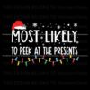 most-likely-to-peek-st-the-presents-svg