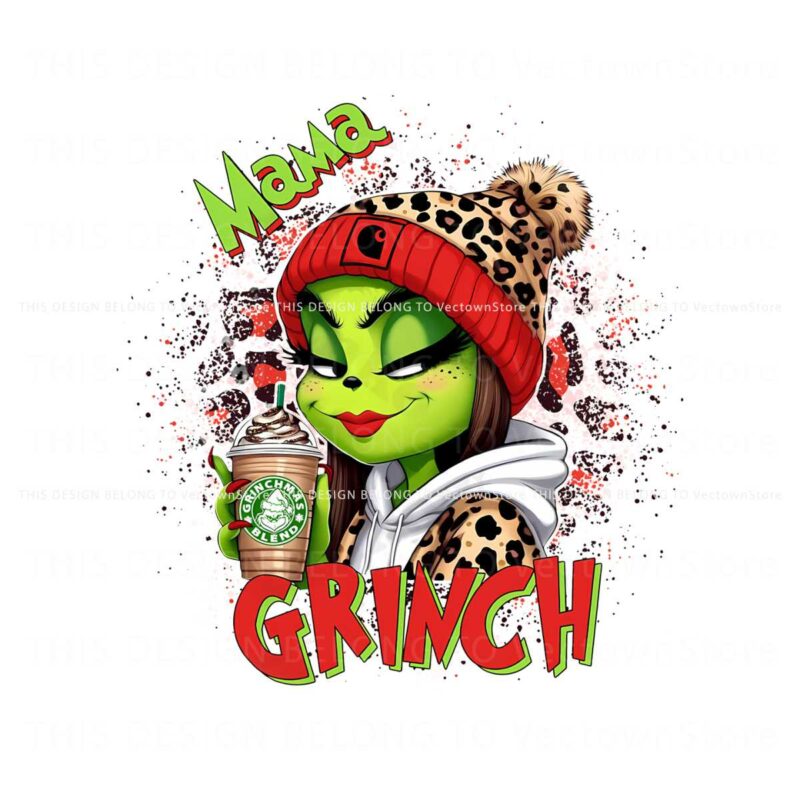 leopard-red-christmas-mama-grinch-png