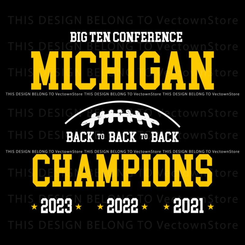 big-ten-conference-michigan-champion-svg