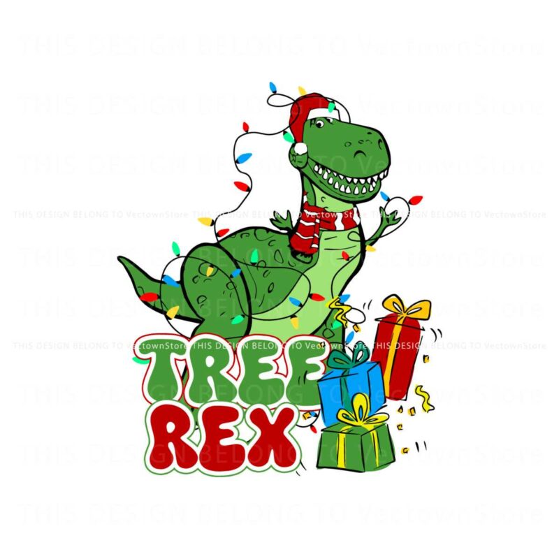 disney-toy-story-tree-rex-xmas-lights-svg