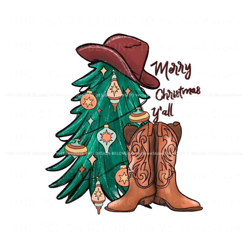 merry-christmas-yall-cowgirl-boots-png