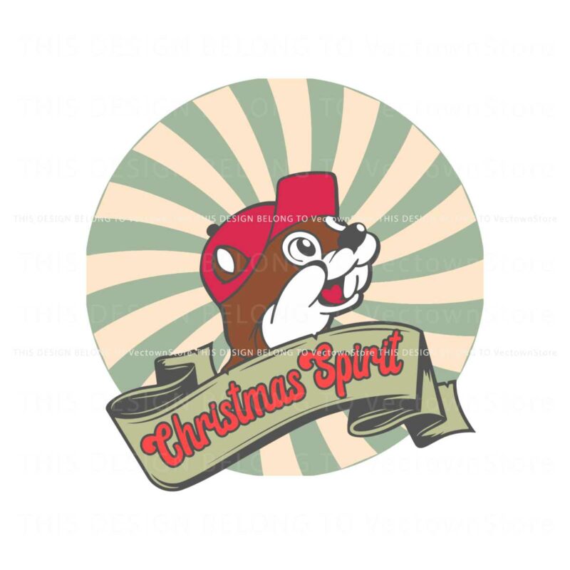 retro-christmas-spirit-cute-beaver-svg